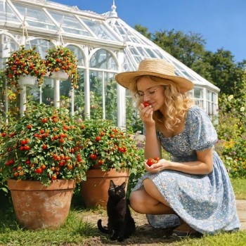 Container tomato Tiny Tim