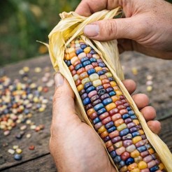 Popping Corn Glass Gem