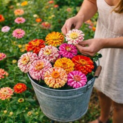 Zinnia Candy Stripe